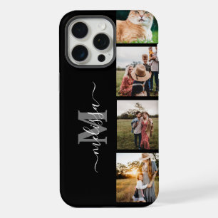 Personalized Photo Collage Monogram iPhone 15 Pro Max Case