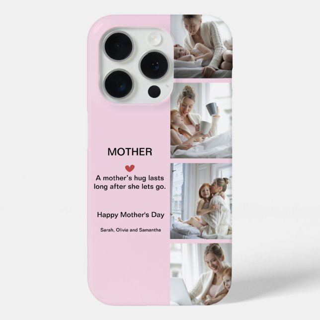 Personalized Photo Collage | Mother's Day Gift -  Case-Mate iPhone Case (Back)