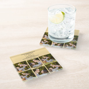 Personalized Photo Collage   Mother's Day Gifts  Glass Coaster