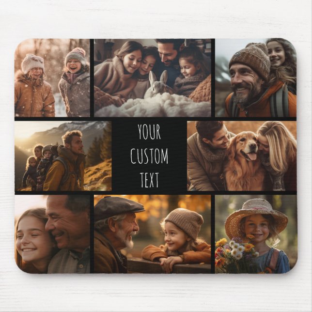 personalized photo collage  mouse pad (Front)