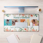 Personalized Photo Collage Nana Grandma&#39;s Garden  Desk Mat