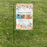 Personalized Photo Collage Nana Grandma&#39;s Garden  Garden Flag