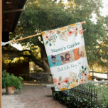 Personalized Photo Collage Nana Grandma&#39;s Garden  House Flag