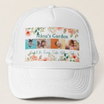 Personalized Photo Collage Nana Grandma&#39;s Garden  Trucker Hat