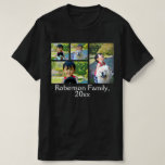 Personalized Photo Collage on Dark T-Shirt
