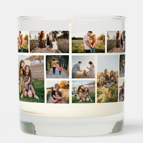 Personalized Photo Collage Scented Candle