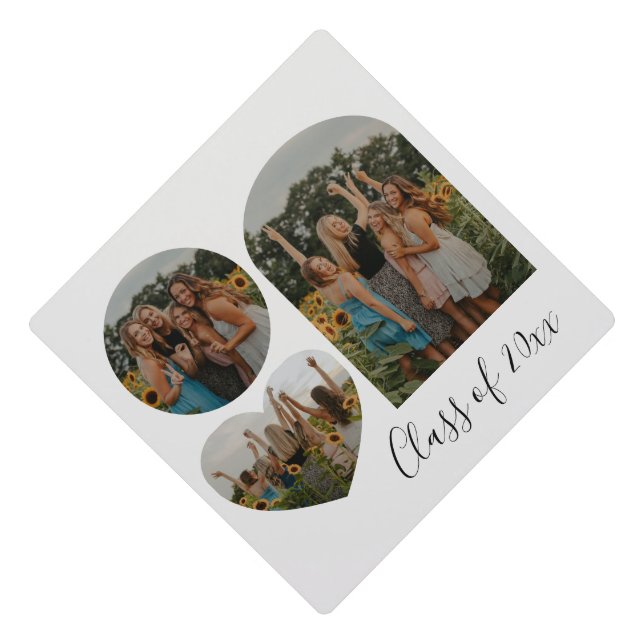 Personalized Photo Collage Senior Graduation 2026 Cap Topper (Front)