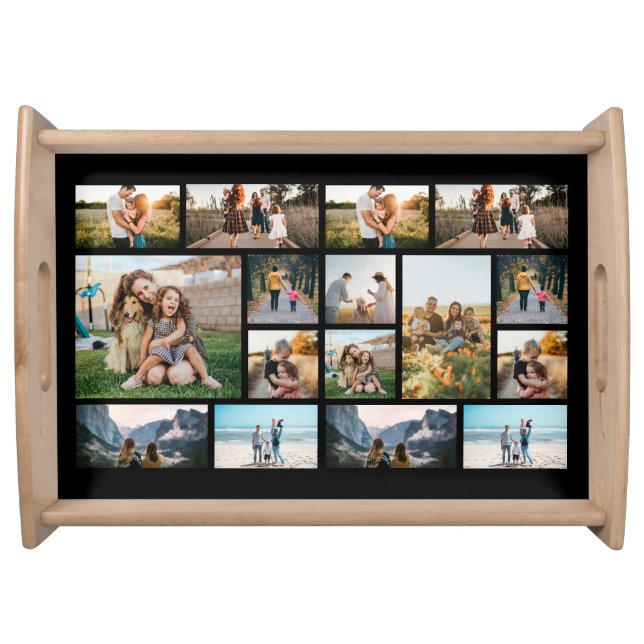Personalized Photo Collage  Serving Tray (Front)