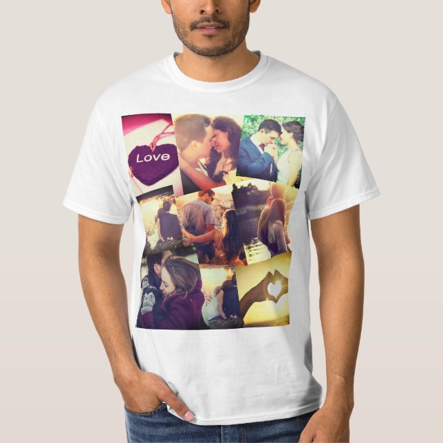 Personalized photo collage T-Shirt (Front)