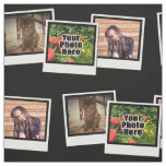 Personalized Photo Collage Three Photo Snapshot Fabric