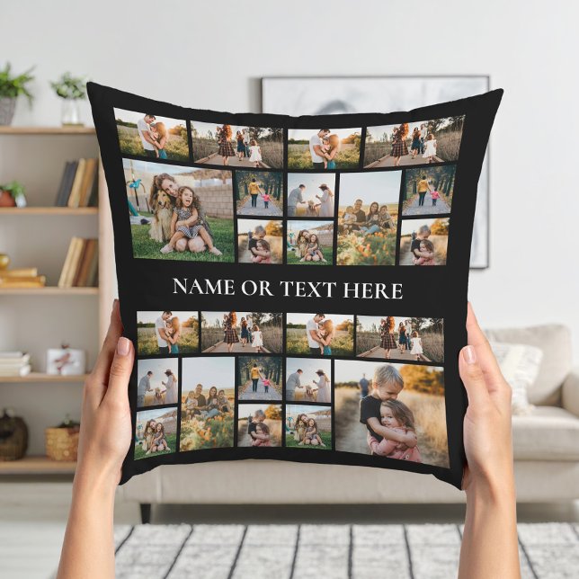 Personalized Photo Collage Throw Pillow (Creator Uploaded)