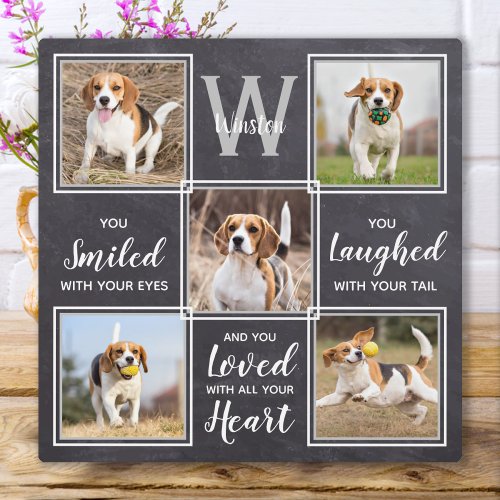 Personalized Photo Collage Unique Pet Memorial Plaque