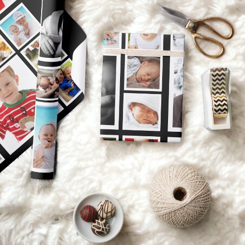 Personalized Photo Collage Wrapping Paper