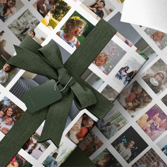 Personalized Photo Collage Wrapping Paper (Personalized Photo Collage Wrapping Paper from Ricaso. Add your own photographs. for many occasions)