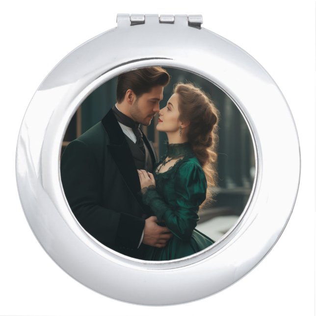 Personalized Photo Compact Pocket Mirror (Front)