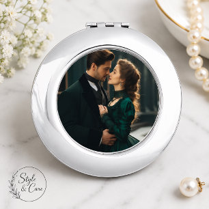 Personalized Photo Compact Pocket Mirror