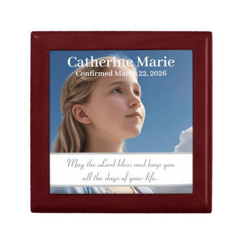 Personalized Photo Confirmation Keepsake Gift Box