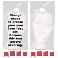 Personalized photo Corn Toss set. Make your own! Cornhole Set