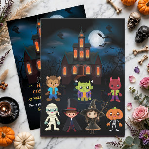 Personalized Photo Costume Party Halloween Kids Invitation