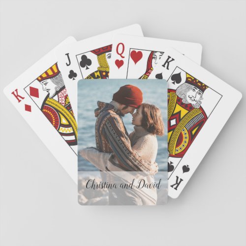 Personalized Photo Couple Gift Unique Custom Playing Cards