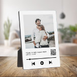 Personalized Photo Couple Love Song Plaque<br><div class="desc">Personalized Couple Photo Love Song Plaque. Custom romantic gift for girlfriend,  anniversary or valentines day.</div>