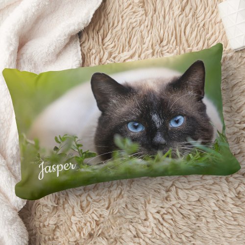 Personalized Photo Create Your Own Keepsake Lumbar Pillow