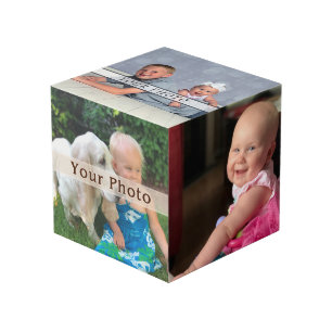 Personalized Photo Cube with Your 5 Photos