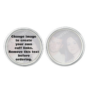 Personalized photo Cuff links. Make your own! Cufflinks