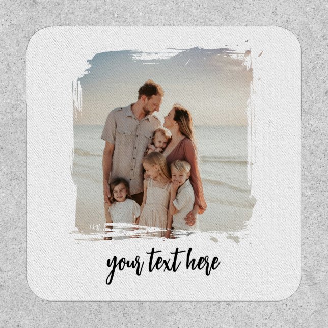 Personalized Photo Cup Custom Text Family Picture Patch (Front)