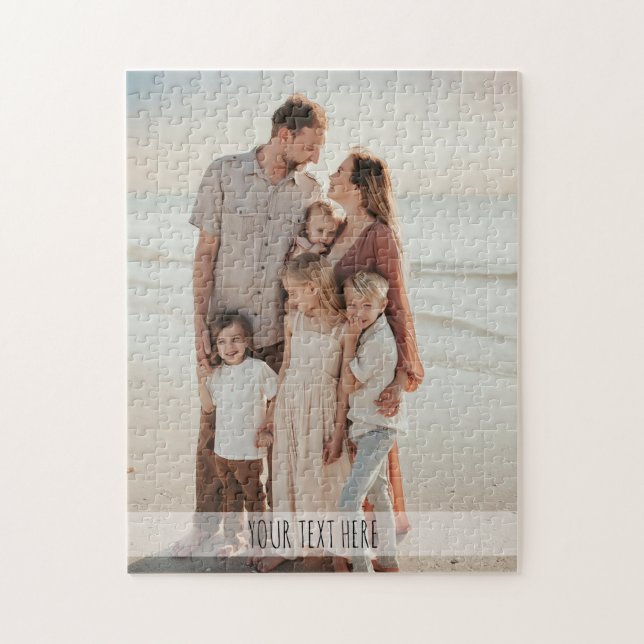 Personalized Photo Cup Custom Text Picture Jigsaw Puzzle (Vertical)