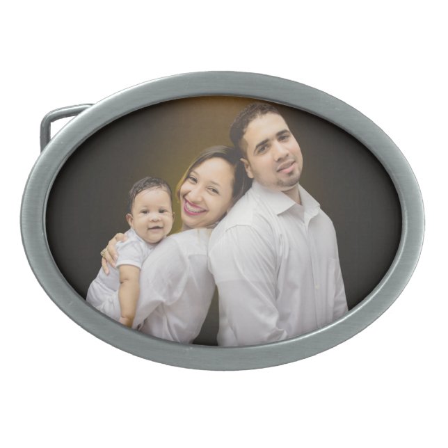 Personalized Photo Custom Add Your Image Belt Buckle (Front)