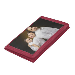Personalized Photo Custom Add Your Image Tri-fold Wallet