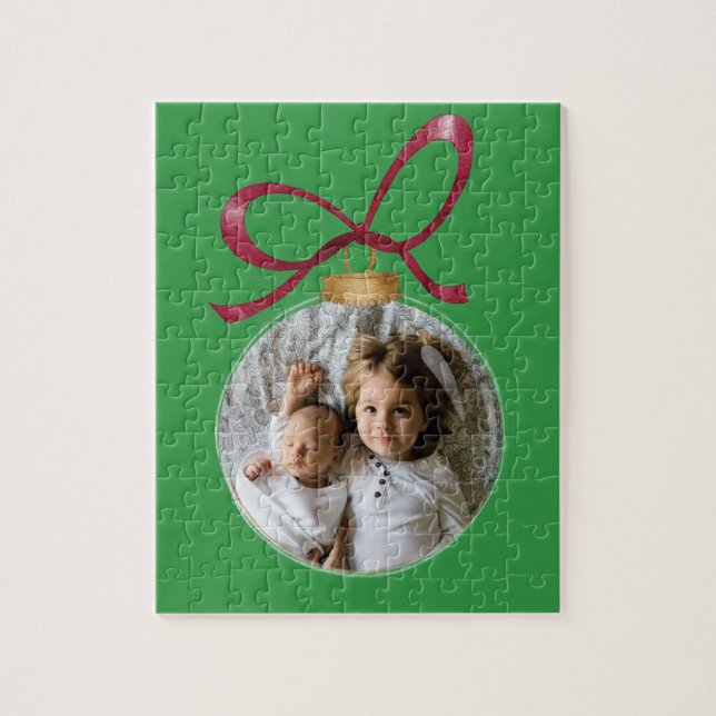 Personalized Photo Custom Christmas Keepsake Jigsaw Puzzle (Vertical)