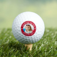 Personalized Photo Custom Color and Text Golf Balls
