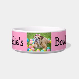 Personalized Photo Custom Color Dog Bowl
