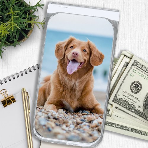Personalized Photo Custom Create Your Own Silver Finish Money Clip
