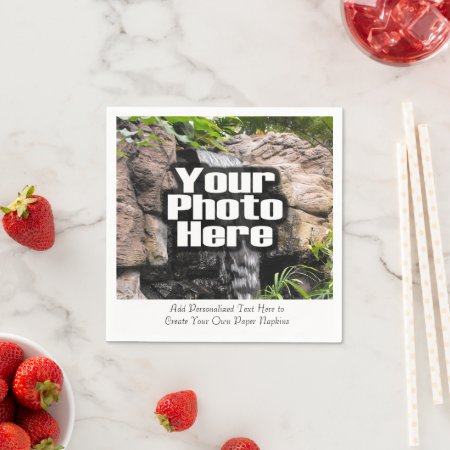 Personalized Photo Custom Digital Picture Imprint Paper Napkins