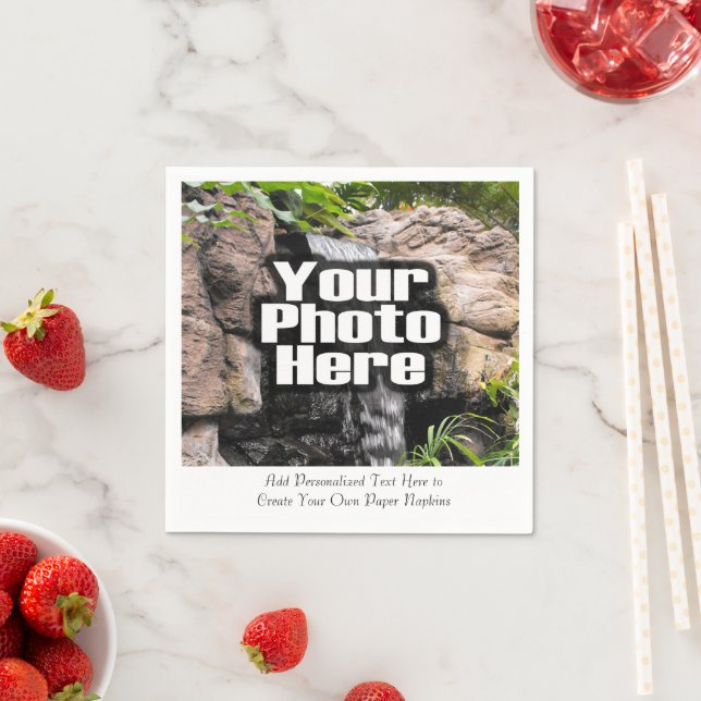 Personalized Photo Custom Digital Picture Imprint Paper Napkins (Insitu)