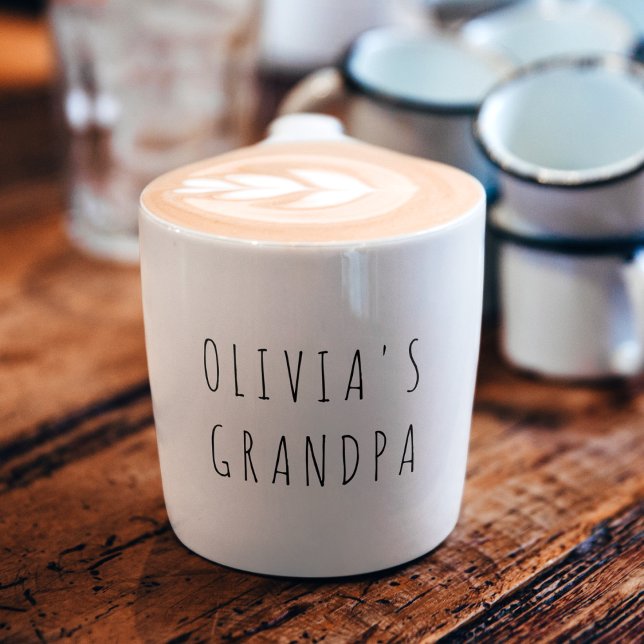 Personalized Photo | Custom Gift for Grandpa  Espresso Cup (Creator Uploaded)