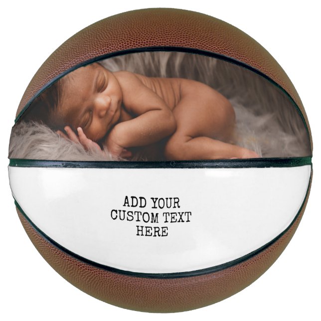 Personalized Photo Custom Image Customize Your Own Basketball (Front)