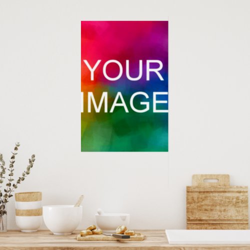 Personalized Photo Custom Modern Clean Template Poster