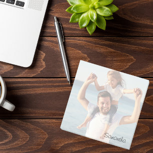 Personalized Photo Custom Name Post-it Notes