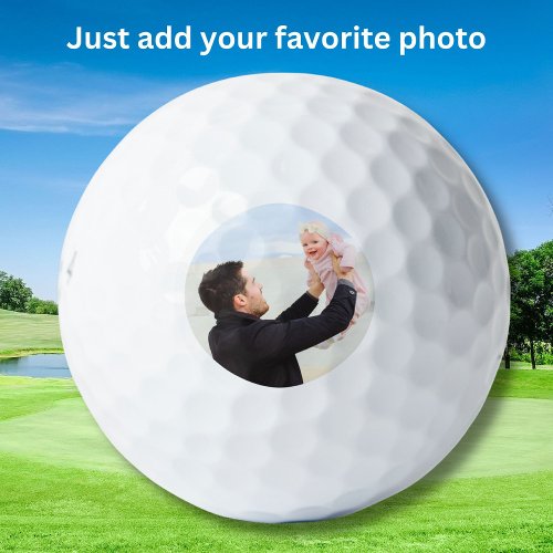 Personalized  Photo Custom Pet or Family Golf Balls