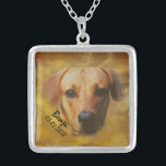 Personalized Photo Custom Pet Portrait Necklace<br><div class="desc">Custom personalized photo upload pet portrait necklace. Photo editing with background removal is available on request. Please use the contact the designer button on the product page.</div>