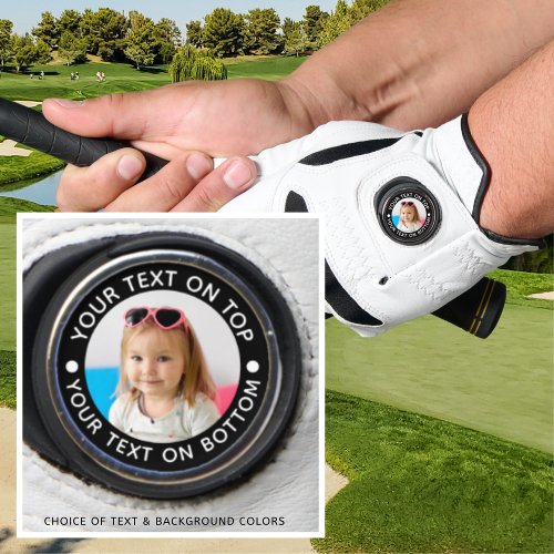 Personalized Photo Custom Text Colors Golf Glove