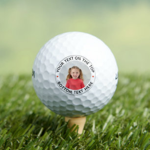 Personalized Photo Custom Text Golf Balls