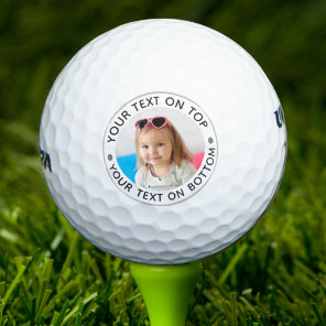 Personalized Photo Custom Text Golf Balls