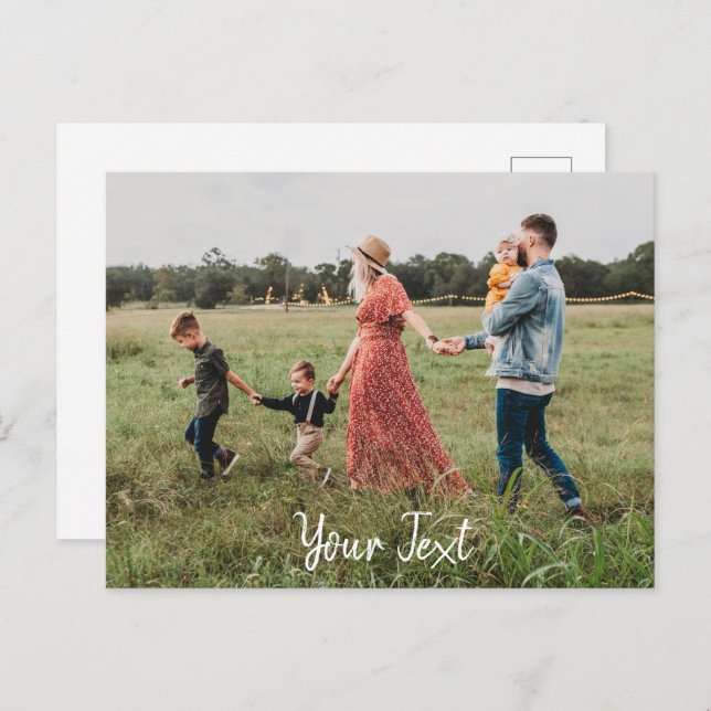 Personalized Photo & Custom Text Template (Front/Back)