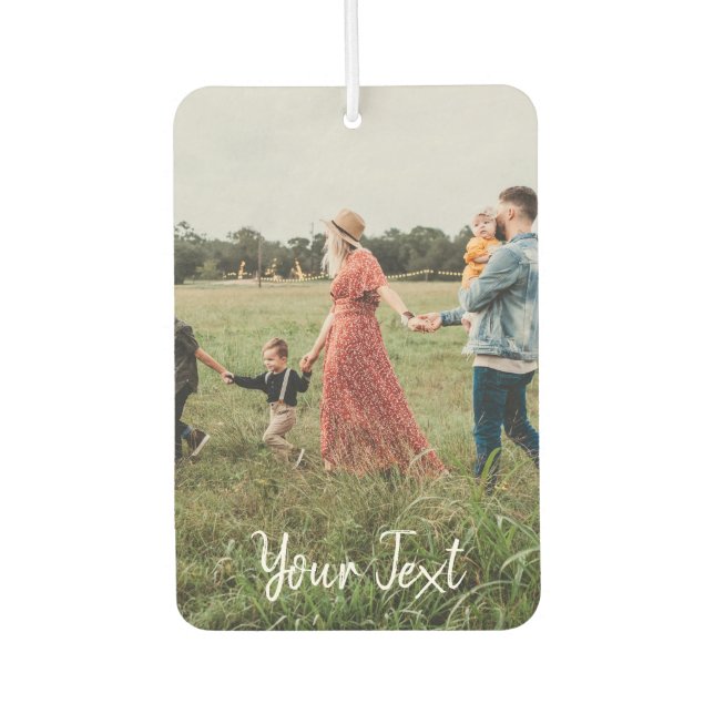 Personalized Photo & Custom Text Template Air Freshener (Front)