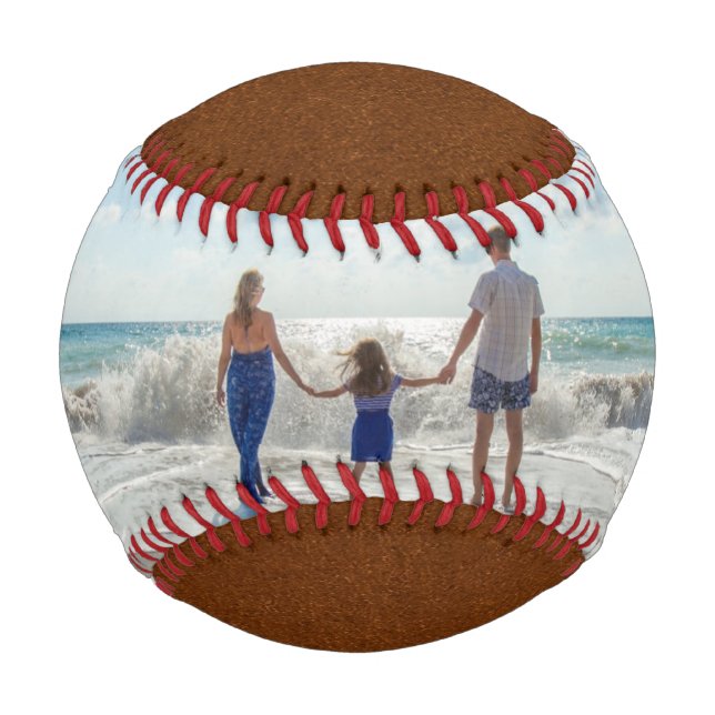 Personalized Photo & Custom Text Template  Baseball (Front)